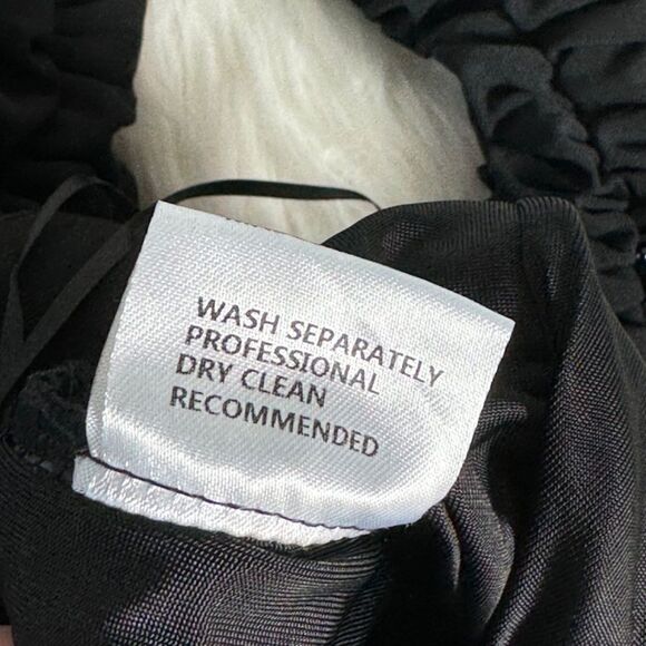 By DYLN Black Total Ruched Mesh Overlay High Waist Ankle Zip Leggings Sz XS - Picture 7 of 8